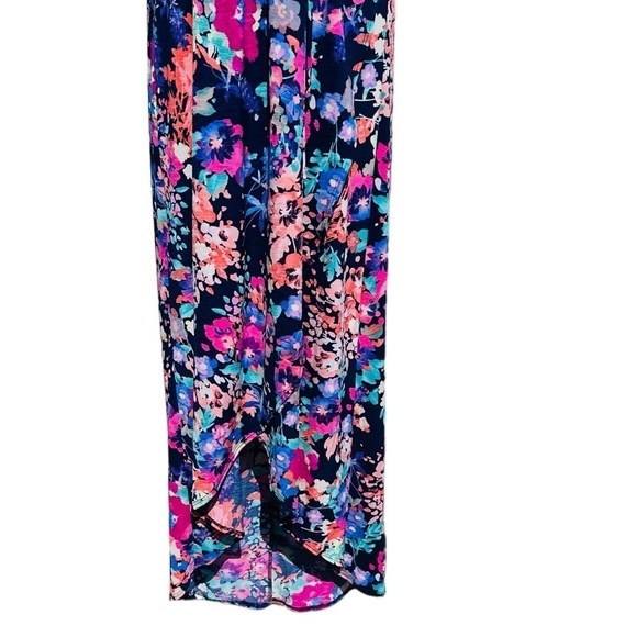 New! 143 STORY Floral Maxi Dress Multicolor Strappy Back Nwt - Picture 6 of 6